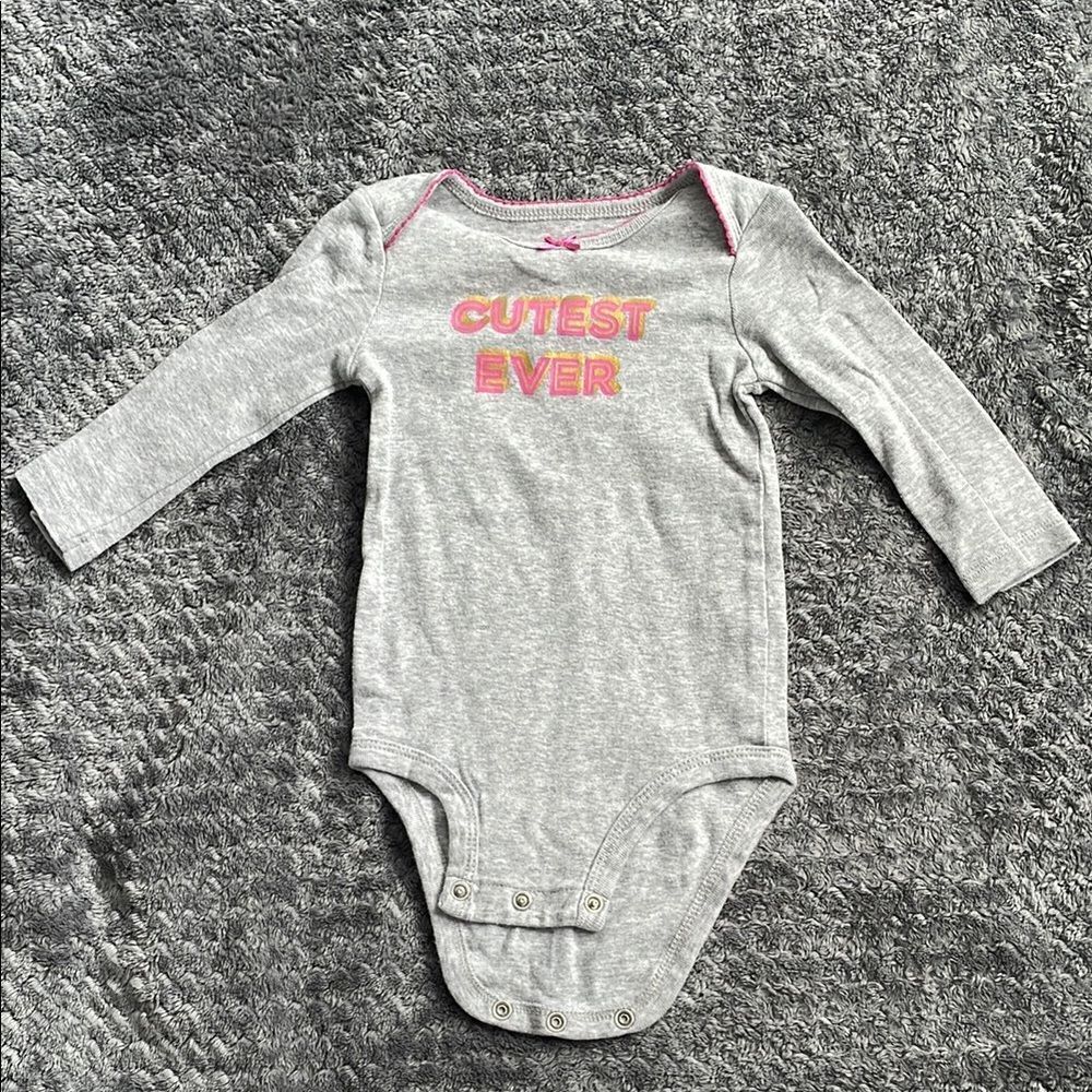 Carter's Gray and White Bodysuit Set for Babies - Picture 3 of 5